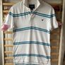 polo Tshirt American white striped 100% cotton xsmall Image 3