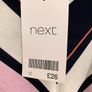 BNWT Ladies Navy Striped Dress by Next Image 2