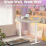 Standing Desk with Fabric Drawers, 100x60cm, Natural  Drawers, C-Clamp Compatible, 4 Memory Presets, 72-118cm Height Range, Multiple Sizes & Colors, Durable Steel Frame. Image 3