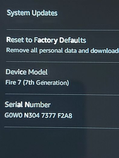 Amazon Fire 7, 7th Generation), Model SR043KL, 16GB, in excellent cosmetic Condition