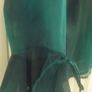 Green sheer blouse with tie-cuff detail Image 3
