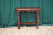 Carved Mahogany Hall Console