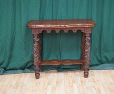 Carved Mahogany Hall Console