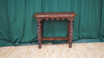 Carved Mahogany Hall Console