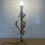 Art Noveau EFESCA Brass and copper table lamp with twisted cable c1910 Image 6