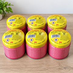 Six Butane Gas Cartridges