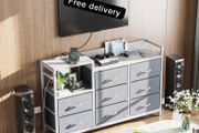 Chest of Drawers Bedroom, Contains 2 USB &amp; 2 AC Ports Sockets