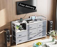 Chest of Drawers Bedroom, Contains 2 USB & 2 AC Ports Sockets