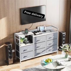 Chest of Drawers Bedroom, Contains 2 USB & 2 AC Ports Sockets
