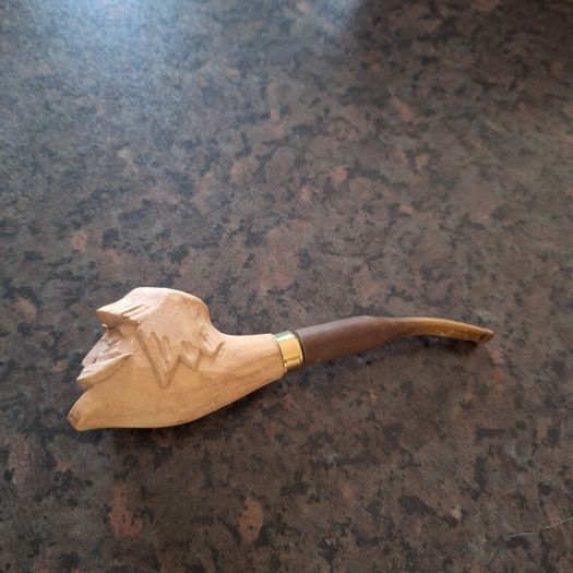 wooden pipe handmade