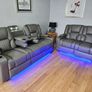 Electric Real Leather Orlando Recliner Sofa Set Image 2