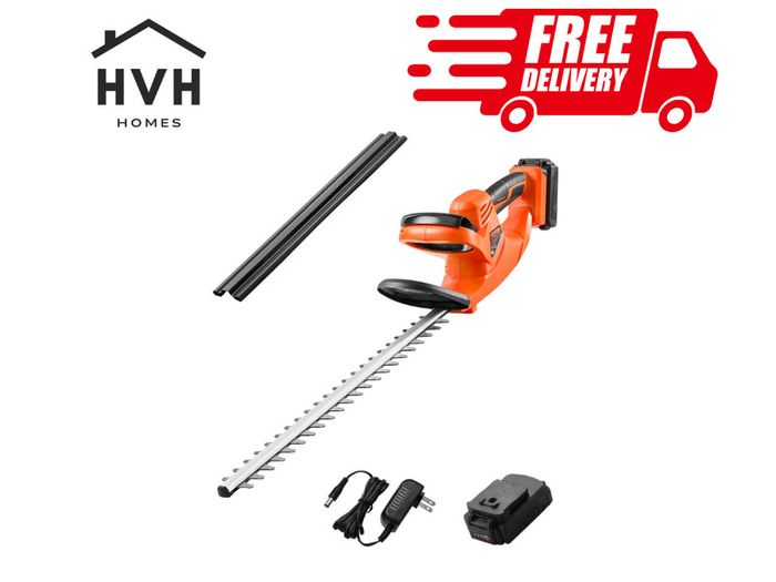 Cordless Electric Hedge Trimmer 20V 2A Battery 20in Dual-Action Blade