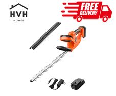 Cordless Electric Hedge Trimmer 20V 2A Battery 20in Dual-Action Blade