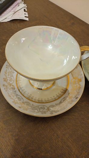 Vintage set of teacup and saucers