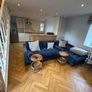 Navy Blue L-Shaped Sofa  Excellent Condition Image 3