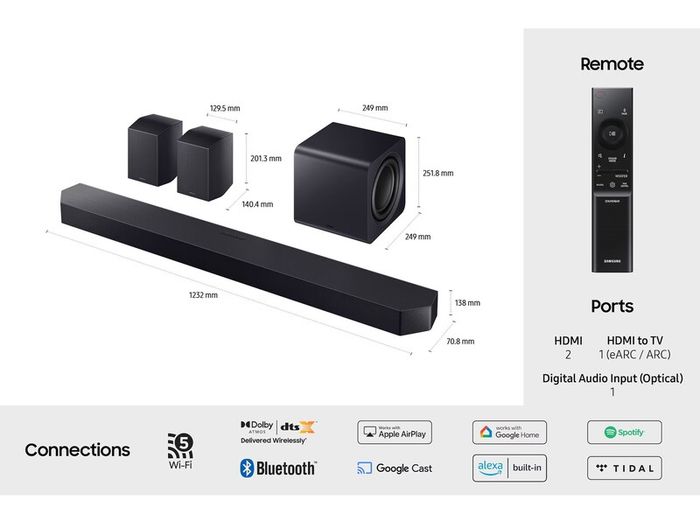 Samsung Q990F / Q995F Soundbar (5 months old) with Warranty & Original box