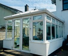 White Upvc Conservatory for sale due to renovations. Good condition.