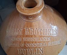 Antique Dublin Whiskey Flagon 2gal stoneware