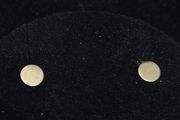 14K Gold Tiny Round Stud Earrings  Classic Minimalist Design