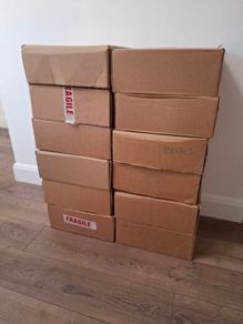 12 Cardboard Moving Boxes