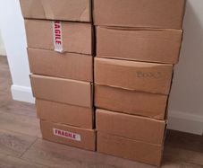 12 Cardboard Moving Boxes