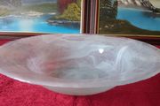 15.25 Inches Wide Murano Style Centerpiece Glass Bowl