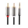 New 3m Premium 3.5mm Jack Male to 2x RCA Signal Cinch Male Audio Cable #1360 Image 2