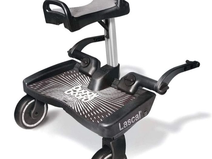 Lascal Black Maxi BuggyBoard Plus Grey Saddle