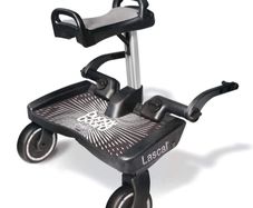 Lascal Black Maxi BuggyBoard Plus Grey Saddle