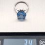 925 Silver & Blue Topaz Ring Image 10