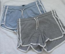Grey and baby blue primary summer shorts