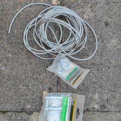 6m Galvanised Steel Wire Rope | Diall 12mm Dee Shackle (610kg Max Load) | Steel Wire Thimbles
