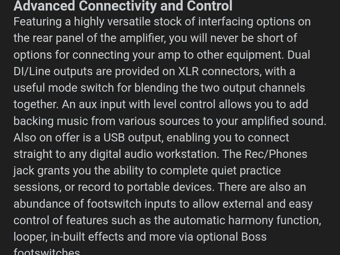 BOSS Acoustic amplifier