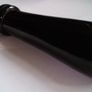 Black Glass Hand Blown Sauce Bottle. Image 4