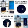 Rechargeable Camping LED Retro Water Resistant Lantern, 6 Watts 370 Lumen, Long Life Battery Powered (5000mAh Battery Capacity), Dimmable and Colour Changing, Rope Handle (Black) Image 2