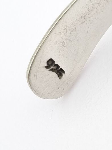 Modernist Sterling Silver Bangle, Full British Hallmarks