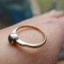 Vintage sold Gold  9c and silver Ring 1,8g Image 6
