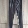 grey black leggins wetlook fits s-m new Image 3