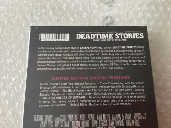 Deadtime Stories Limited Edition Blu Ray Sealed 88 Film