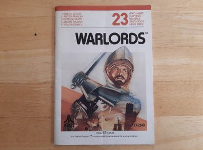 Atari VCS 2600 Warlords Instruction Booklet