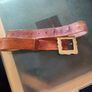 men's. Real. leather. belt.   Size. Med Image 4