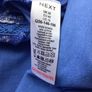 Next Ladies  Blue 100% Cotton Embroidered palm tree pattern sleeveless Blouse Top size 20 includes Postage Image 4