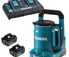 Makita DKT360 18V / 36V LXT Cordless Kettle With 2 x 5.0Ah Batteries & Charger