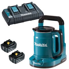 Makita DKT360 18V / 36V LXT Cordless Kettle With 2 x 5.0Ah Batteries & Charger