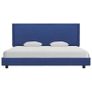 Bed Frame Blue Fabric 150x200 cm Image 2