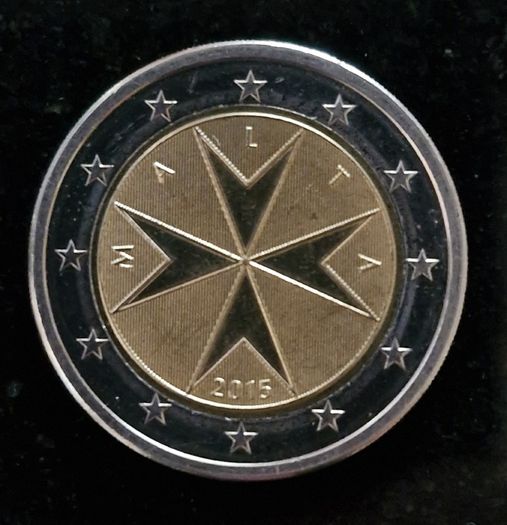 Malta Unc 2 Euro 2015 Coin Maltese Cross