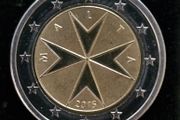 Malta Unc 2 Euro 2015 Coin Maltese Cross