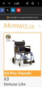 Practcly  new Wheelchair