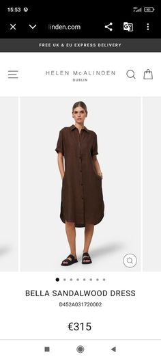 Irish designer linen dress