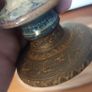 Wonderful Single Studio Art Pottery Goblet by Martin Branch Lyre Pottery, Cloncorban, Rossmore, Clonakilty, West Cork in a Fabulous Colourful Variegated Glaze. # One Image 4